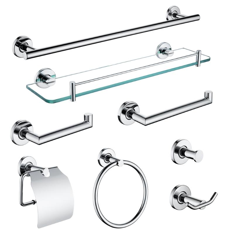 Bath Hardware Set Chrome Robe Hook Towel Rail Bar Rack Shelf Tissue Paper Holder Glass Toothbrush Holder Bathroom Accessories
Bath Hardware Set Chrome Robe Hook Towel Rail Bar Rack Shelf Tissue Paper Holder Glass Toothbrush Holder Bathroom Accessories