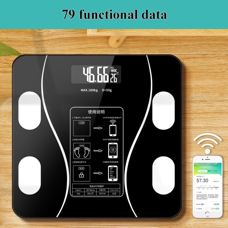 Bluetooth Body Fat Scale BMI Scale Smart Scales 79 Functional USB Charging Electronic Body Weight Home
Bluetooth Body Fat Scale BMI Scale Smart Scales 79 Functional USB Charging Electronic Body Weight Home