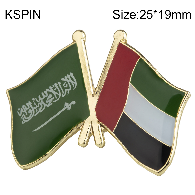 Saudi Arabia & U.A.E. Friendship Flag Badge Flag Brooch National Lapel Pin International Travel Pins Collections XY0485
Saudi Arabia & U.A.E. Friendship Flag Badge Flag Brooch National Lapel Pin International Travel Pins Collections XY0485