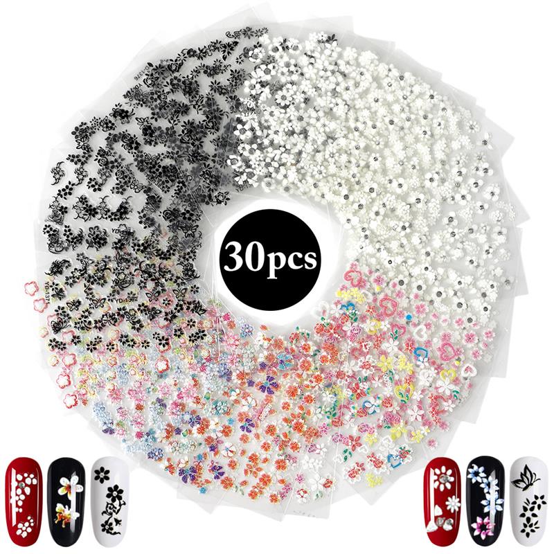 30 Sheets Nail Sticker Creative DIY Nail Decal 3D Art Transfer Stickers Decoration for Home Salon Nails Tips Beauty
30 Sheets Nail Sticker Creative DIY Nail Decal 3D Art Transfer Stickers Decoration for Home Salon Nails Tips Beauty