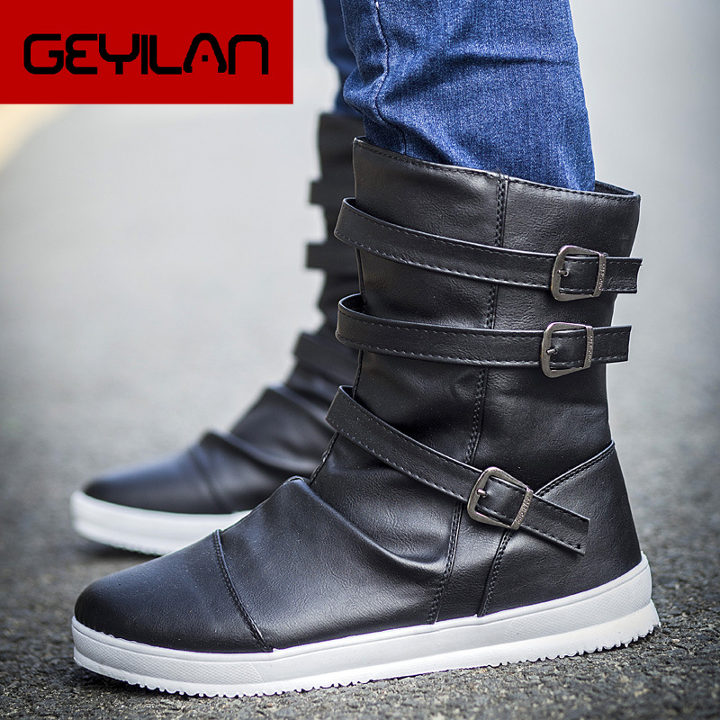 New Spring Autumn Men height increase ankle boots male fashion leather dress shoes Buckle high tops Leather Boots High heels
New Spring Autumn Men height increase ankle boots male fashion leather dress shoes Buckle high tops Leather Boots High heels