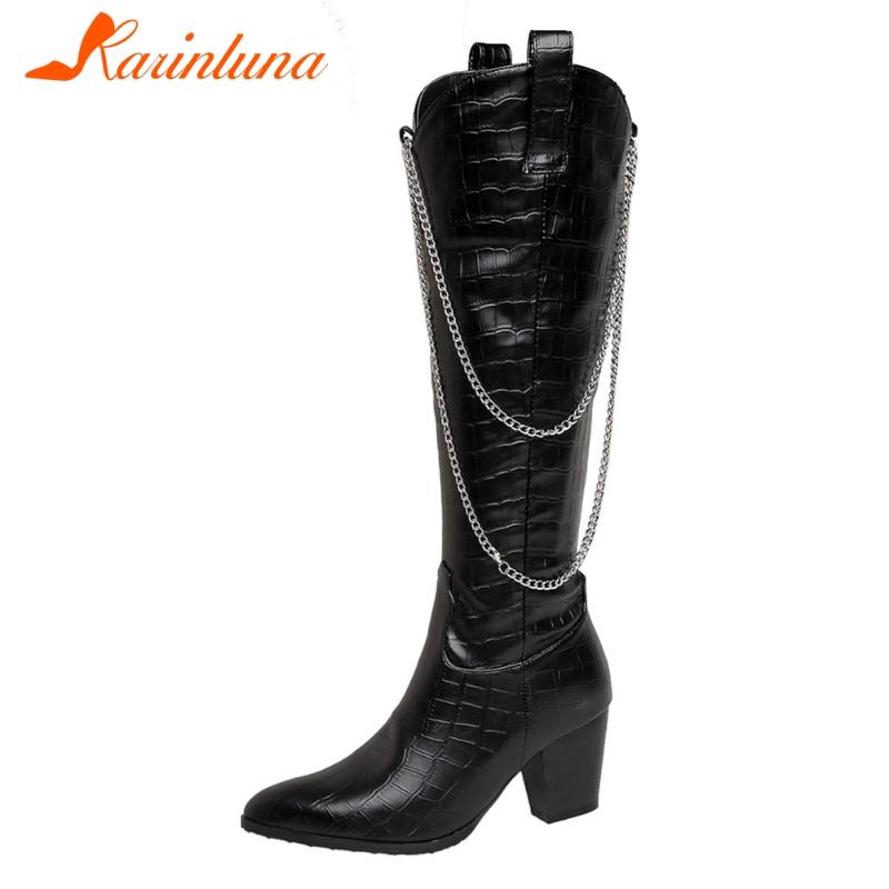 Karin 2020 Hot Sale Plus Size 46 High Heels Mid Calf Boots Women Shoes Zip Up Chain Comfy Pointed Toe Fashion Boots Female, White
Karin 2020 Hot Sale Plus Size 46 High Heels Mid Calf Boots Women Shoes Zip Up Chain Comfy Pointed Toe Fashion Boots Female, White