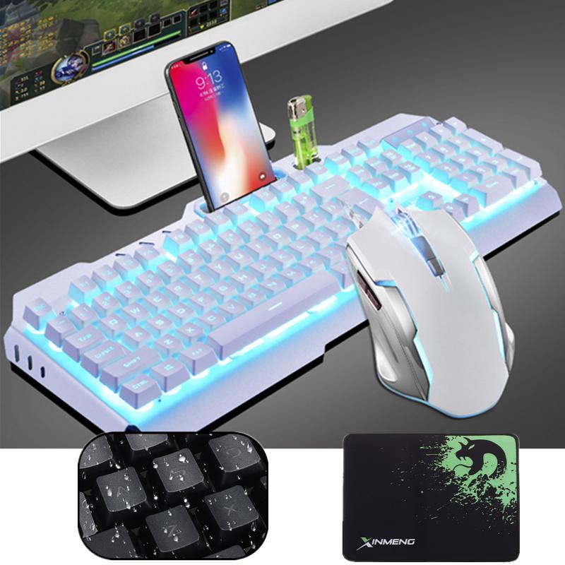 LED Backlit Wired USB Gaming Keyboard Mechanical Feel 26 Keys Anti-ghosting Keyboard Mouse Combo Sets for Gamer
LED Backlit Wired USB Gaming Keyboard Mechanical Feel 26 Keys Anti-ghosting Keyboard Mouse Combo Sets for Gamer
