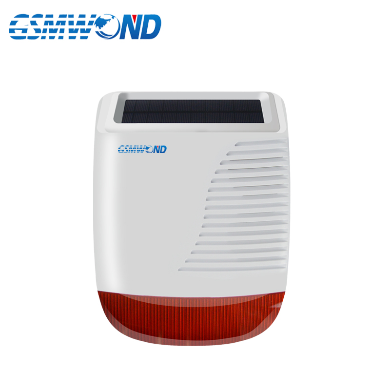 433MHz Solar Wireless Strobe Siren Outdoor Waterproof With Red Flash Light 110db For Our Wifi / GSM / PSTN Alarm System
433MHz Solar Wireless Strobe Siren Outdoor Waterproof With Red Flash Light 110db For Our Wifi / GSM / PSTN Alarm System