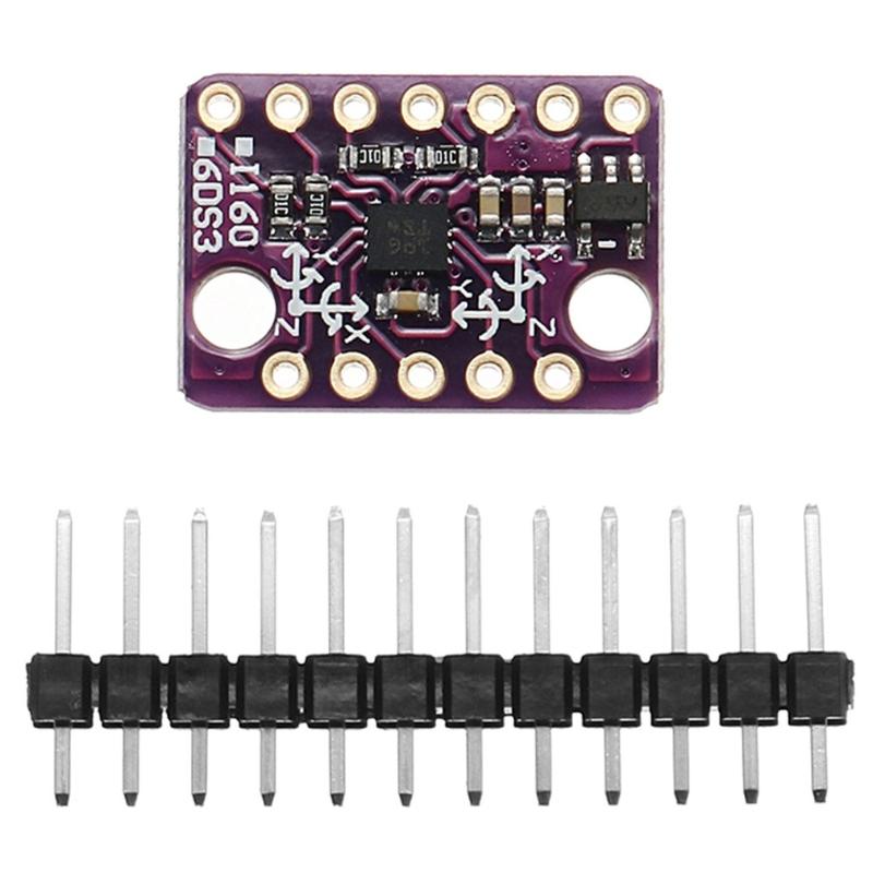 1 pcs GY-BMI160 module 6DOF 6-axis angular velocity gyroscope + gravity acceleration sensor IICSPI model
1 pcs GY-BMI160 module 6DOF 6-axis angular velocity gyroscope + gravity acceleration sensor IICSPI model