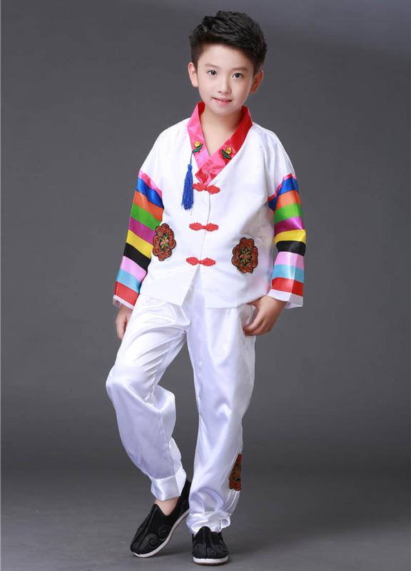 Kid boy Traditional Korean clothing Male Hanbok hanfu Clothes Hanfu holiday party Performance dance costume for children