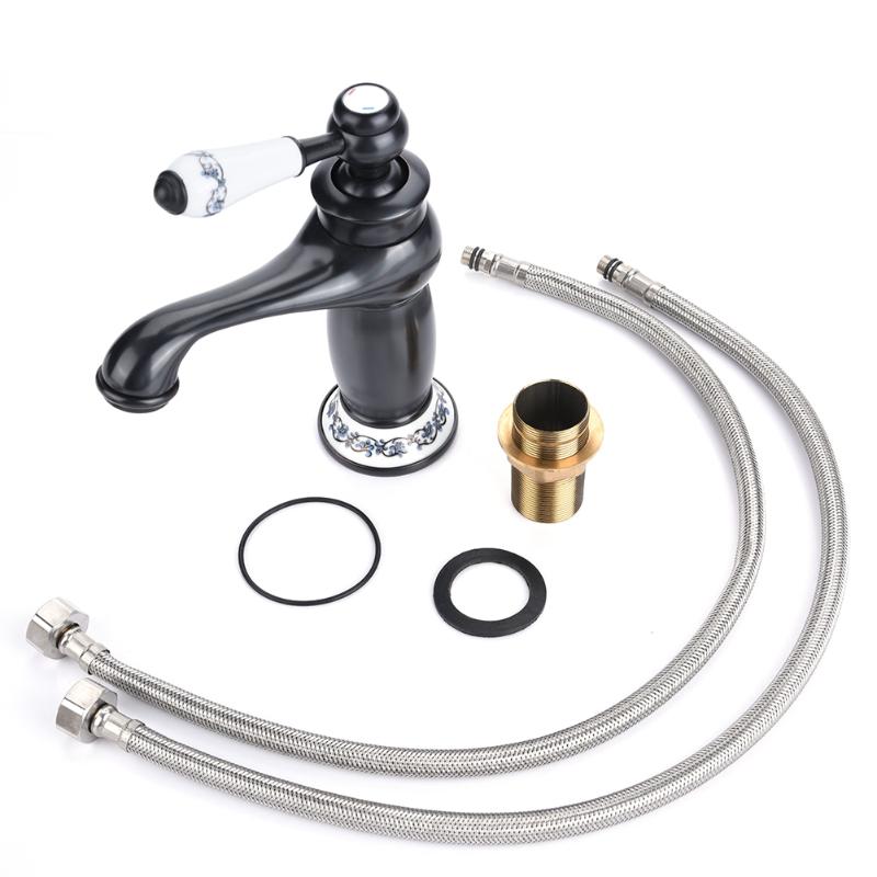 Floral Pattern Single Handle Mixer Tap Cold/Hot Water Faucet for Bathroom Basin Sink Chromed Antique White Black Optional
Floral Pattern Single Handle Mixer Tap Cold/Hot Water Faucet for Bathroom Basin Sink Chromed Antique White Black Optional