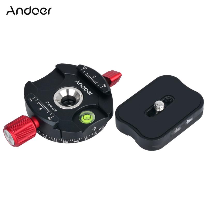 Andoer PAN-C1 Panoramic Tripod Head Clamp Adapter Aluminum Alloy with Quick Release Plate for Arca-Swiss AS Standard QR Plates 
Andoer PAN-C1 Panoramic Tripod Head Clamp Adapter Aluminum Alloy with Quick Release Plate for Arca-Swiss AS Standard QR Plates