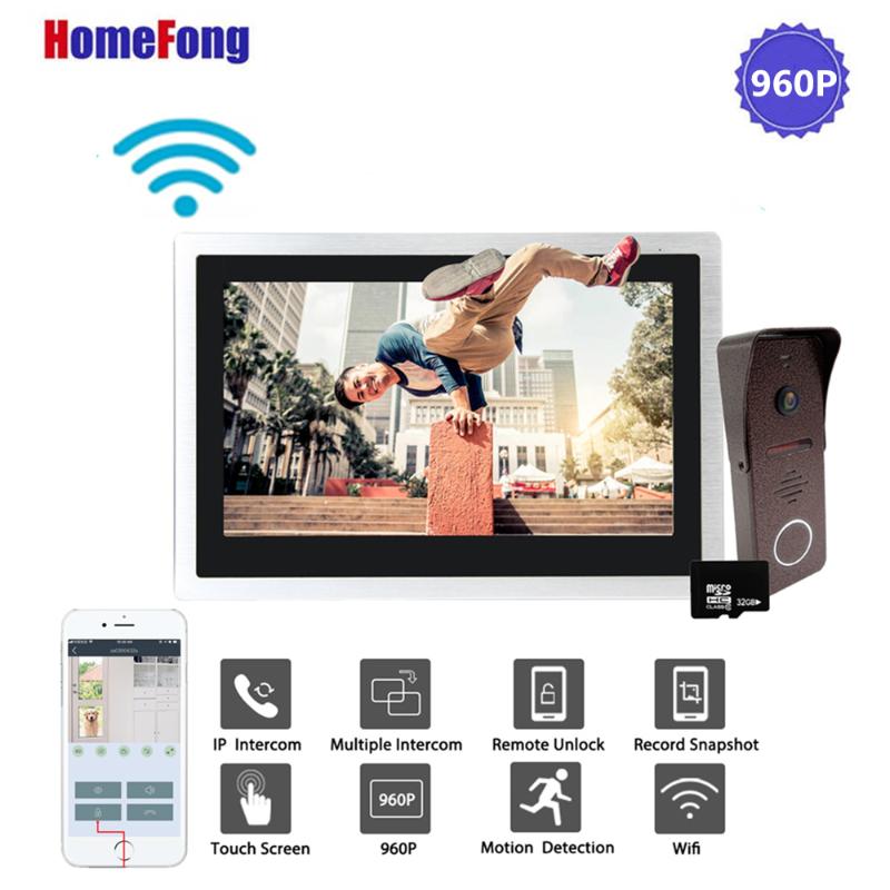 Homefong 10 Inch Wifi Wireless Video Door Phone Doorbell Smart Video Intercom Door Bell Alarm 960P Metal Case Unlock Record
Homefong 10 Inch Wifi Wireless Video Door Phone Doorbell Smart Video Intercom Door Bell Alarm 960P Metal Case Unlock Record
