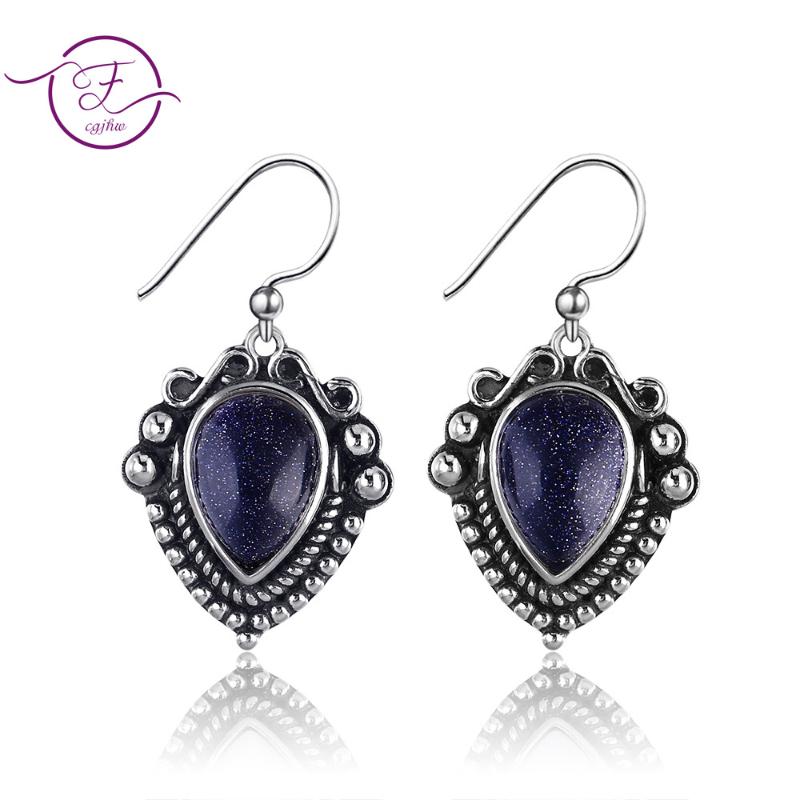 Blue Water Drop Sabdstone Women's Earrings 925 Sterling Silver Drop Earring Vintage Jewelry Engagement Wedding Gift
Blue Water Drop Sabdstone Women's Earrings 925 Sterling Silver Drop Earring Vintage Jewelry Engagement Wedding Gift