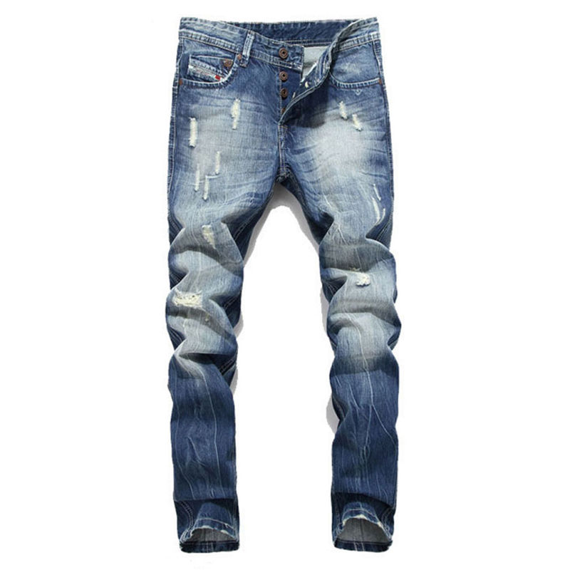Fashion Men's Ripped Skinny Biker Jeans Destroyed Frayed Slim Fit Denim Pants, As pic
Fashion Men's Ripped Skinny Biker Jeans Destroyed Frayed Slim Fit Denim Pants, As pic