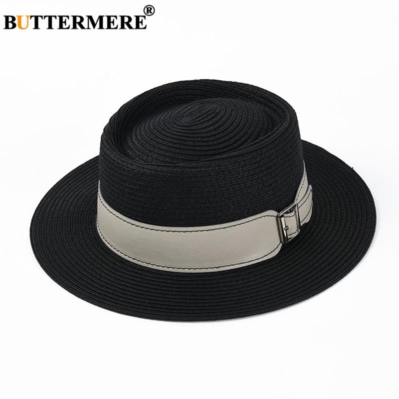 BUTTERMERE Sun Hat Women Panama Straw Hat Black White Jazz Summer Travel Beach Flat Brim Cap
BUTTERMERE Sun Hat Women Panama Straw Hat Black White Jazz Summer Travel Beach Flat Brim Cap