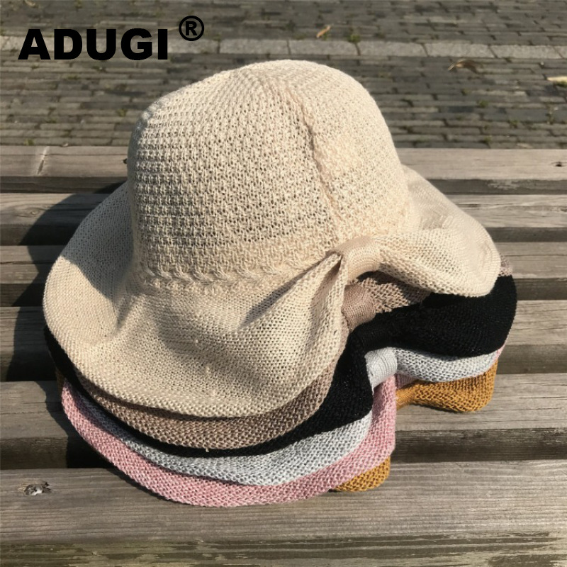ADUGI Japanese Solid Color Curled Fisherman Hat Female Summer Fashion Sun Hat Travel Sunscreen Sun Korean Version Wild, Black
ADUGI Japanese Solid Color Curled Fisherman Hat Female Summer Fashion Sun Hat Travel Sunscreen Sun Korean Version Wild, Black