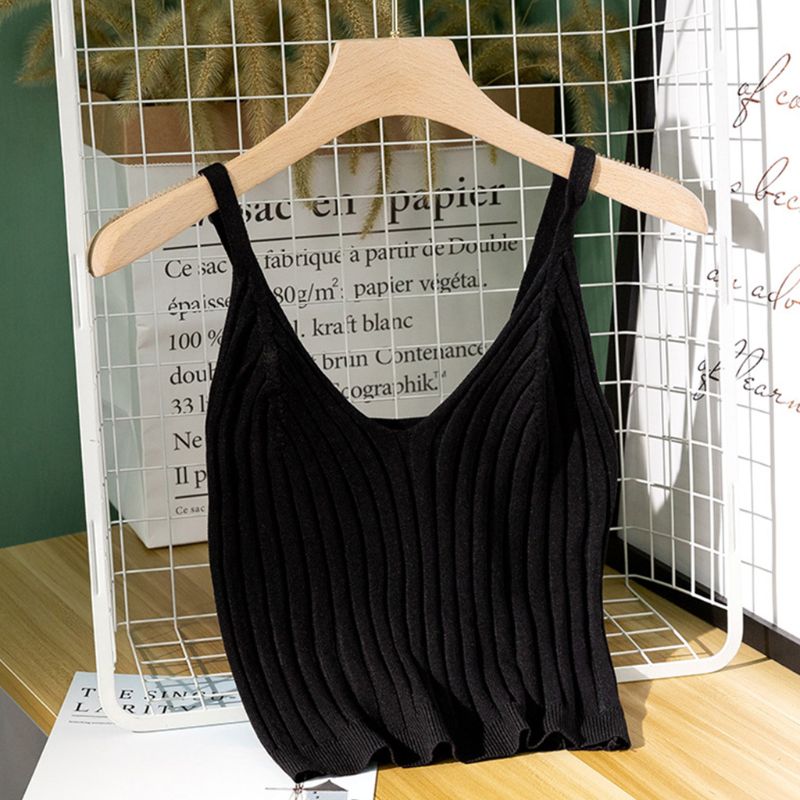 2020 Summer Women Sexy Crop Tank Top Ribbed Knit Spaghetti Strap Camisole V-Neck Solid Vest, White
2020 Summer Women Sexy Crop Tank Top Ribbed Knit Spaghetti Strap Camisole V-Neck Solid Vest, White