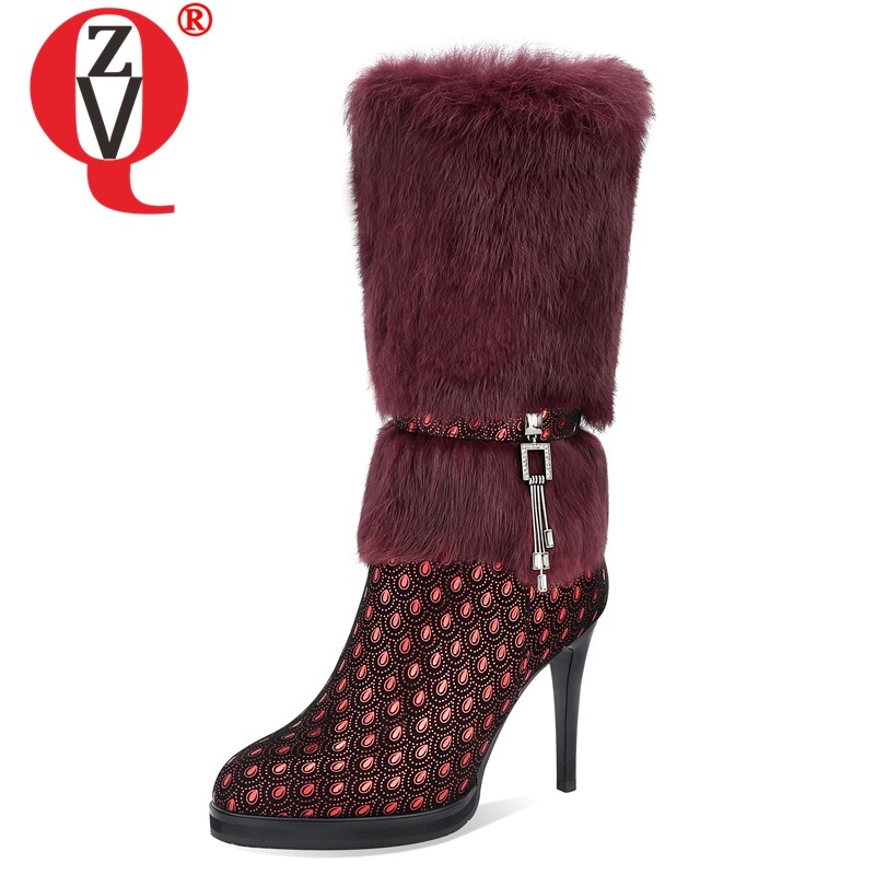 ZVQ winter new fashion sexy mid calf boots outside super high heels kid suede pointed toe party zip women shoes drop shipping, Black
ZVQ winter new fashion sexy mid calf boots outside super high heels kid suede pointed toe party zip women shoes drop shipping, Black