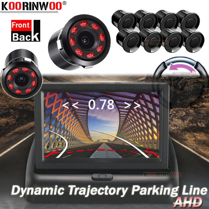 Koorinwoo Parktronic 8 Car Parking Sensor Radars 22mm Alarm Front Camera Reversing Dynamic Trajectory Camera Parking Screen Fold
Koorinwoo Parktronic 8 Car Parking Sensor Radars 22mm Alarm Front Camera Reversing Dynamic Trajectory Camera Parking Screen Fold