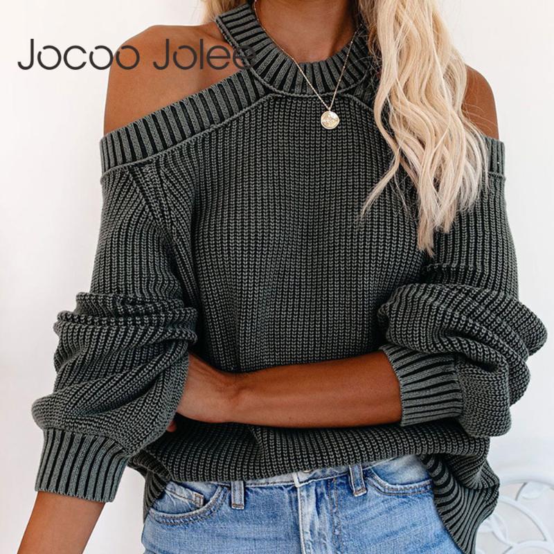 Jocoo Jolee Women Autumn Sexy Off the Shoulder Backless Loose Sweater Casual Vintage Oversized Knitted Pullovers Solid Jumpers, Green
Jocoo Jolee Women Autumn Sexy Off the Shoulder Backless Loose Sweater Casual Vintage Oversized Knitted Pullovers Solid Jumpers, Green