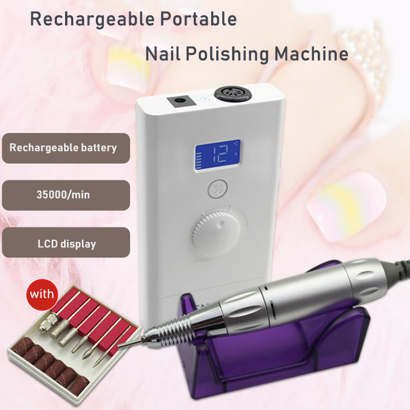 Professional Manicure Machine Rechargeable Nail Drill Nail Milling Polishing Machine 35000rpm Speed and LCD Monitor
Professional Manicure Machine Rechargeable Nail Drill Nail Milling Polishing Machine 35000rpm Speed and LCD Monitor