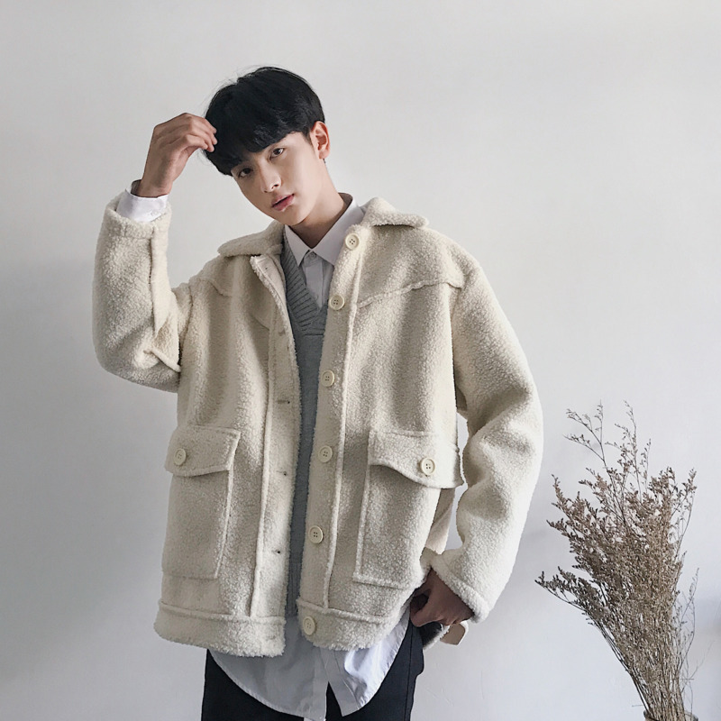 Winter New Lamb Hair Jacket Men Thick Warm Fashion Solid Color Casual Short Coat Man Streetwear Versatile Cotton Male Clothes, Dark grey
Winter New Lamb Hair Jacket Men Thick Warm Fashion Solid Color Casual Short Coat Man Streetwear Versatile Cotton Male Clothes, Dark grey