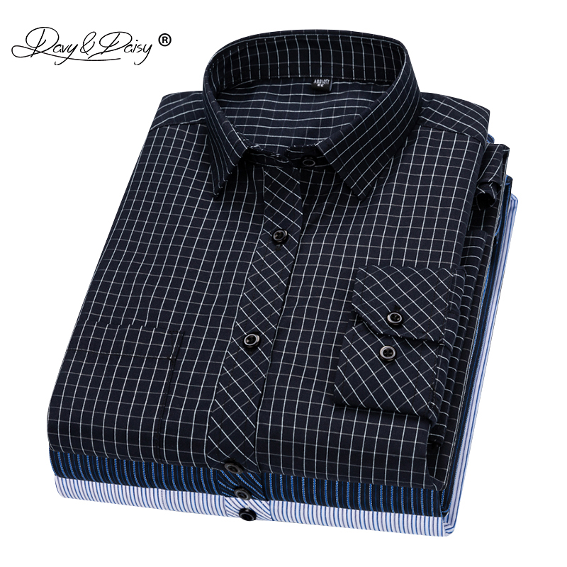 DAVYDAISY 2020 New Arrival Men Shirt Long Sleeve Shirts Twill Plaid Fashion Causal Dress Man Shirt 17 Colors Brand Clothes DS342, 2107
DAVYDAISY 2020 New Arrival Men Shirt Long Sleeve Shirts Twill Plaid Fashion Causal Dress Man Shirt 17 Colors Brand Clothes DS342, 2107