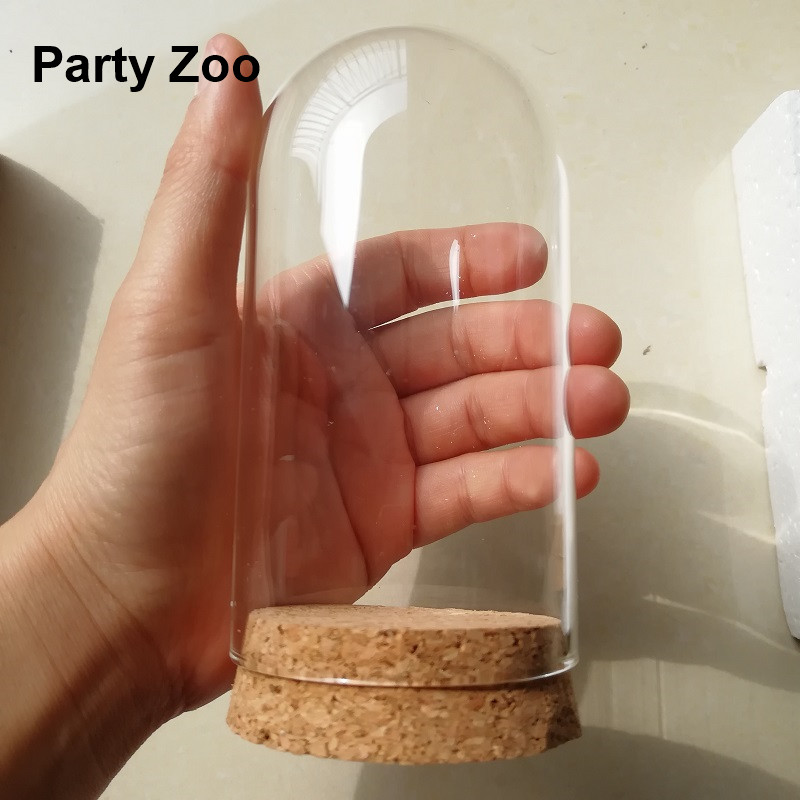 48 x 6.5*12cm Clear Glass Dome Cover Bell Landscape Miniature Terrariums with Cork Base Dry Flower Vase
48 x 6.5*12cm Clear Glass Dome Cover Bell Landscape Miniature Terrariums with Cork Base Dry Flower Vase