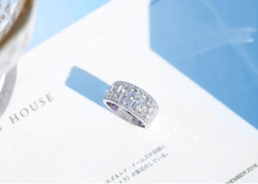 Sparkling Luxury Jewelry 925 Sterling Silver T Princess Cut White Topaz CZ Diamond Gemstones Eternity New Women Wedding Bridal Ring Gift