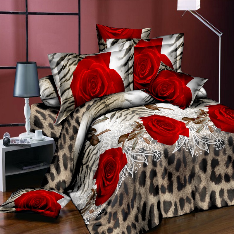 4 Pieces 3D Floral Duvet Cover Bedding Set Flower Bed Linens Double Bed Sheet Comforter Summer Quilt Size Home Bedspread F, Redrose
4 Pieces 3D Floral Duvet Cover Bedding Set Flower Bed Linens Double Bed Sheet Comforter Summer Quilt Size Home Bedspread F, Redrose