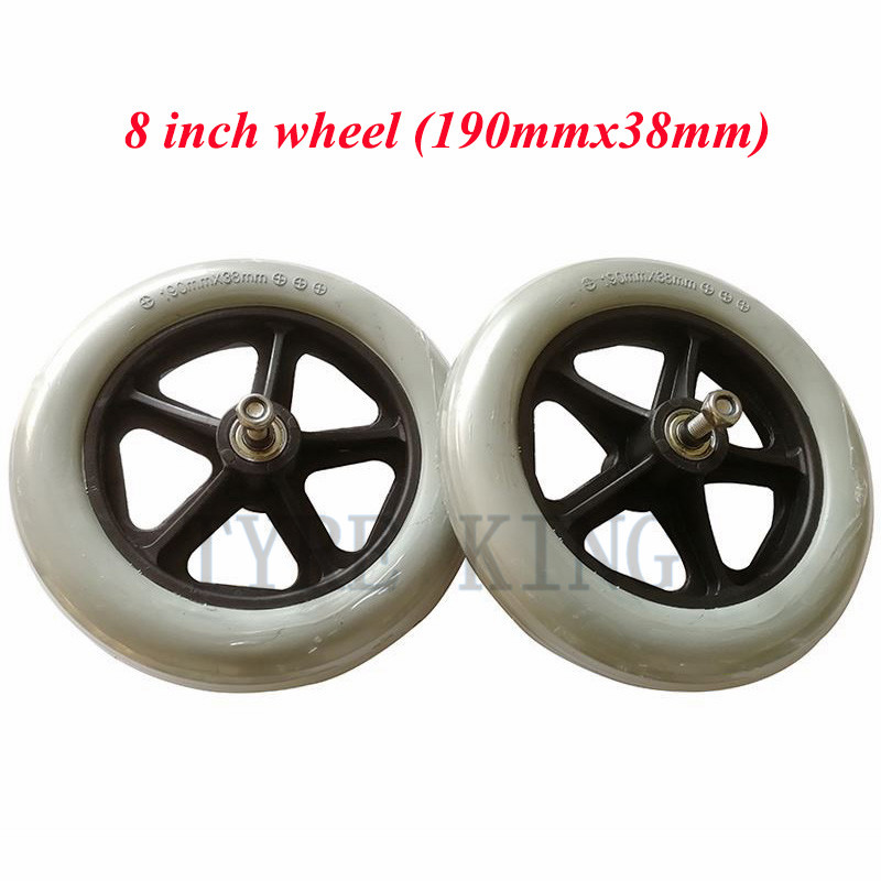 2PCS Wheelchair Accessories Front Wheel 8 Inch Soldi Wheel Tire190mmx38mm Tyre Small Front Universal
2PCS Wheelchair Accessories Front Wheel 8 Inch Soldi Wheel Tire190mmx38mm Tyre Small Front Universal