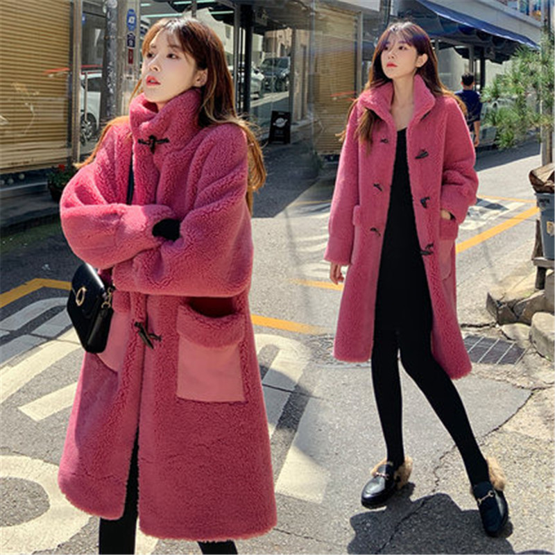 2020 Autumn Winter Jacket Women Luxury Long Lambs Wool Coat Lady' Patchwork Pockets Parka Horn Buttons Fluffy Outerwear XA335, Green
2020 Autumn Winter Jacket Women Luxury Long Lambs Wool Coat Lady' Patchwork Pockets Parka Horn Buttons Fluffy Outerwear XA335, Green