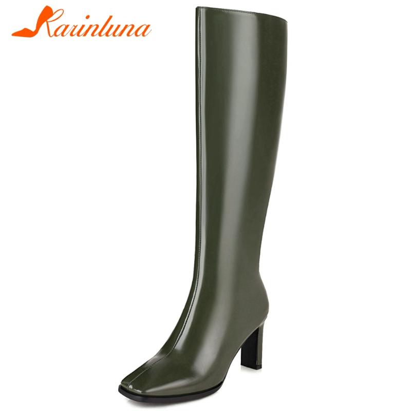 KARIN Plus Size 34-48 Ladies 2020 Autumn Elegant Boots Square Toe Thick High Heels Zip Women Boots Knee High Women Shoes, White
KARIN Plus Size 34-48 Ladies 2020 Autumn Elegant Boots Square Toe Thick High Heels Zip Women Boots Knee High Women Shoes, White