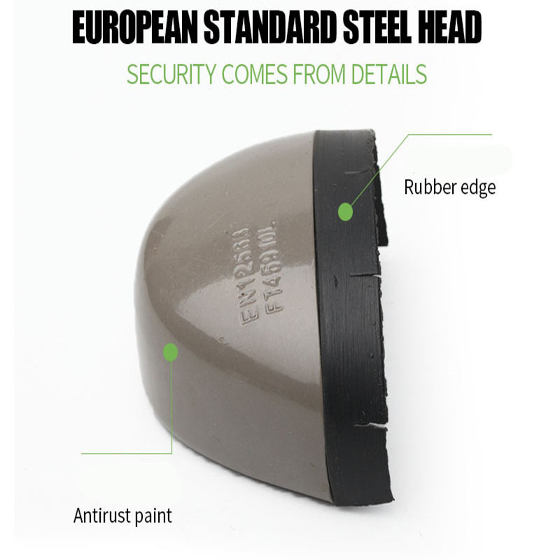 MARSON Men Breathable Mesh Safety Shoes Men's Light Sneaker Indestructible Steel Toe Soft Anti-piercing Work Boots Plus size 200916