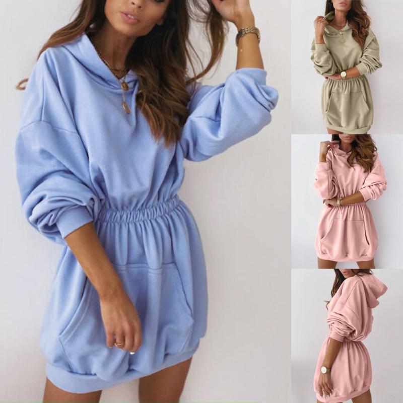 Women Daily Hooded Sweatshirt Long Sleeve Casual Pocket Pullover Waist elastic band moletom Fashion long hoodies women 8.21, Pk
Women Daily Hooded Sweatshirt Long Sleeve Casual Pocket Pullover Waist elastic band moletom Fashion long hoodies women 8.21, Pk