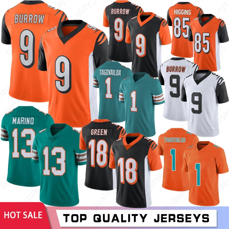 13 Dan Marino 9 Joe Burrow Men Football Jerseys Tua Tagovailoa 18 A.J. Green 85 Tee Higgins 2021 New Stock S-XXXL, Men menghu
13 Dan Marino 9 Joe Burrow Men Football Jerseys Tua Tagovailoa 18 A.J. Green 85 Tee Higgins 2021 New Stock S-XXXL, Men menghu