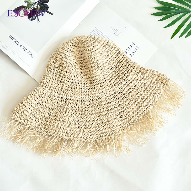 ENJOYFUR Summer Straw sun Hats Women fashion Wide Brim Beach hats UV Protection Female Shade Hat Chapeu Feminino, 09
ENJOYFUR Summer Straw sun Hats Women fashion Wide Brim Beach hats UV Protection Female Shade Hat Chapeu Feminino, 09