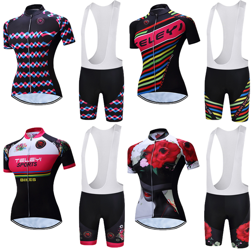 women 2020 cycling jersey set bicycle clothes bike clothing ladies bib shorts pants pro gel maillot mtb dress triathlon wear kit, Color 15
women 2020 cycling jersey set bicycle clothes bike clothing ladies bib shorts pants pro gel maillot mtb dress triathlon wear kit, Color 15