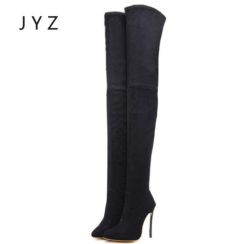 Fashion New Womens Boots Over The Knee High Heels Sexy Platform Pumps Pointed Toe Elastic Fabric Shoes Lady Size 40 41 42 1025, Black
Fashion New Womens Boots Over The Knee High Heels Sexy Platform Pumps Pointed Toe Elastic Fabric Shoes Lady Size 40 41 42 1025, Black