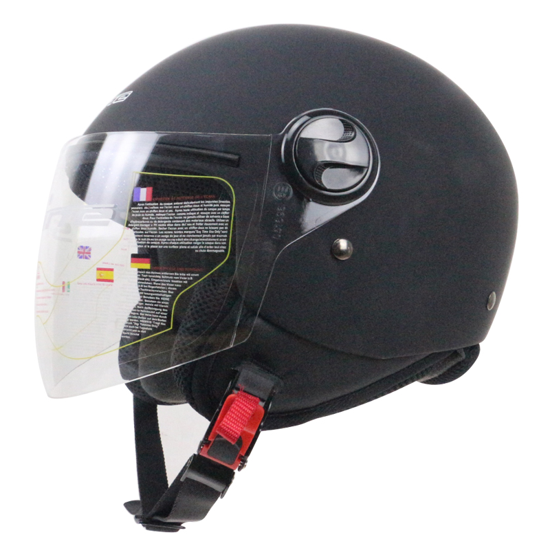 Professional ECE approved open face helmet motorbike helmet Quick release buckle scooter bike, Mat black
Professional ECE approved open face helmet motorbike helmet Quick release buckle scooter bike, Mat black