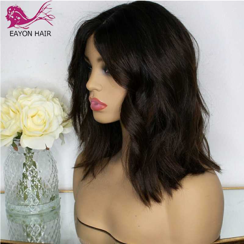 EAYON Silk Base Scalp 5x5 Lace Closure Wigs Short Bob Lace Front Human Hair Wigs Natural Wave Remy Natural Black, Natural color
EAYON Silk Base Scalp 5x5 Lace Closure Wigs Short Bob Lace Front Human Hair Wigs Natural Wave Remy Natural Black, Natural color