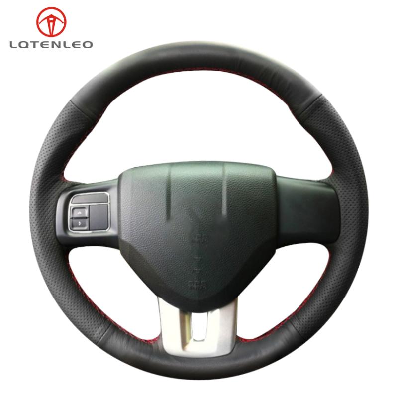 LQTENLEO Black Genuine Leather Hand-stitched Car Steering Wheel Cover For viaggio 2012-2020 Ottimo 2014 Freemont 2011-2020
LQTENLEO Black Genuine Leather Hand-stitched Car Steering Wheel Cover For viaggio 2012-2020 Ottimo 2014 Freemont 2011-2020
