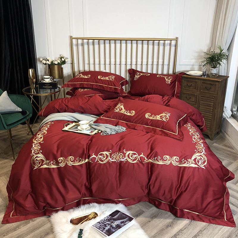 44 4Pcs Luxury Duvet Quilt Cover Bed Sheet Pillow Shams Egyptian Cotton Sateen Soft Bedding set with Zipper, Color 2
44 4Pcs Luxury Duvet Quilt Cover Bed Sheet Pillow Shams Egyptian Cotton Sateen Soft Bedding set with Zipper, Color 2