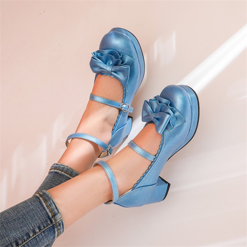 Dress Shoes PXELENA 6 Candy Color Lolita Mary Janes Costume Girls Princess Bow Med Heel Cosplay Uniform Wedding Pumps 34-45 Pink, Black
Dress Shoes PXELENA 6 Candy Color Lolita Mary Janes Costume Girls Princess Bow Med Heel Cosplay Uniform Wedding Pumps 34-45 Pink, Black
