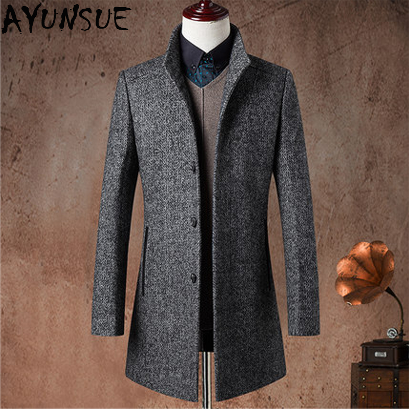 2020 New Winter Wool Coat Men Business Slim Long Windbreaker Single Button Wool Blend Men Overcoat abrigo para varon LX2321, Gray
2020 New Winter Wool Coat Men Business Slim Long Windbreaker Single Button Wool Blend Men Overcoat abrigo para varon LX2321, Gray