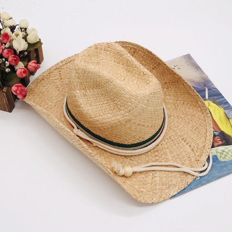 01907-fcm142 summer handmade raffia American west Cowboy Light breathe freely fedoras cap men women panama jazz hat, Khaki
01907-fcm142 summer handmade raffia American west Cowboy Light breathe freely fedoras cap men women panama jazz hat, Khaki