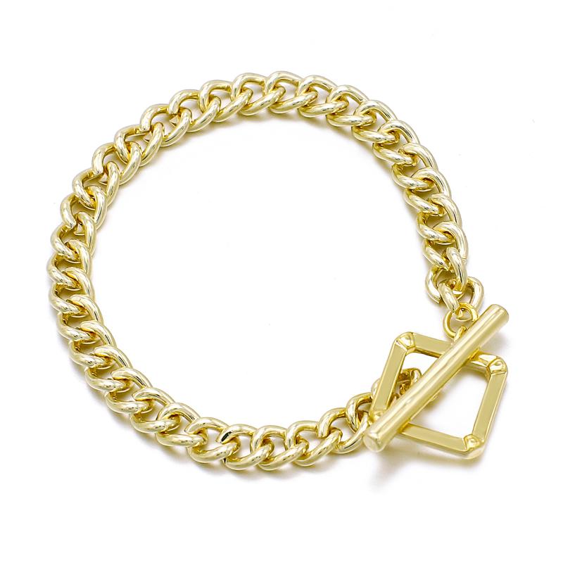AENSOA New Arrive Punk Womens Mens Bracelet Noble Fashion Gold Color Charm Chain Bracelet For Women Female Lady Jewelry
AENSOA New Arrive Punk Womens Mens Bracelet Noble Fashion Gold Color Charm Chain Bracelet For Women Female Lady Jewelry