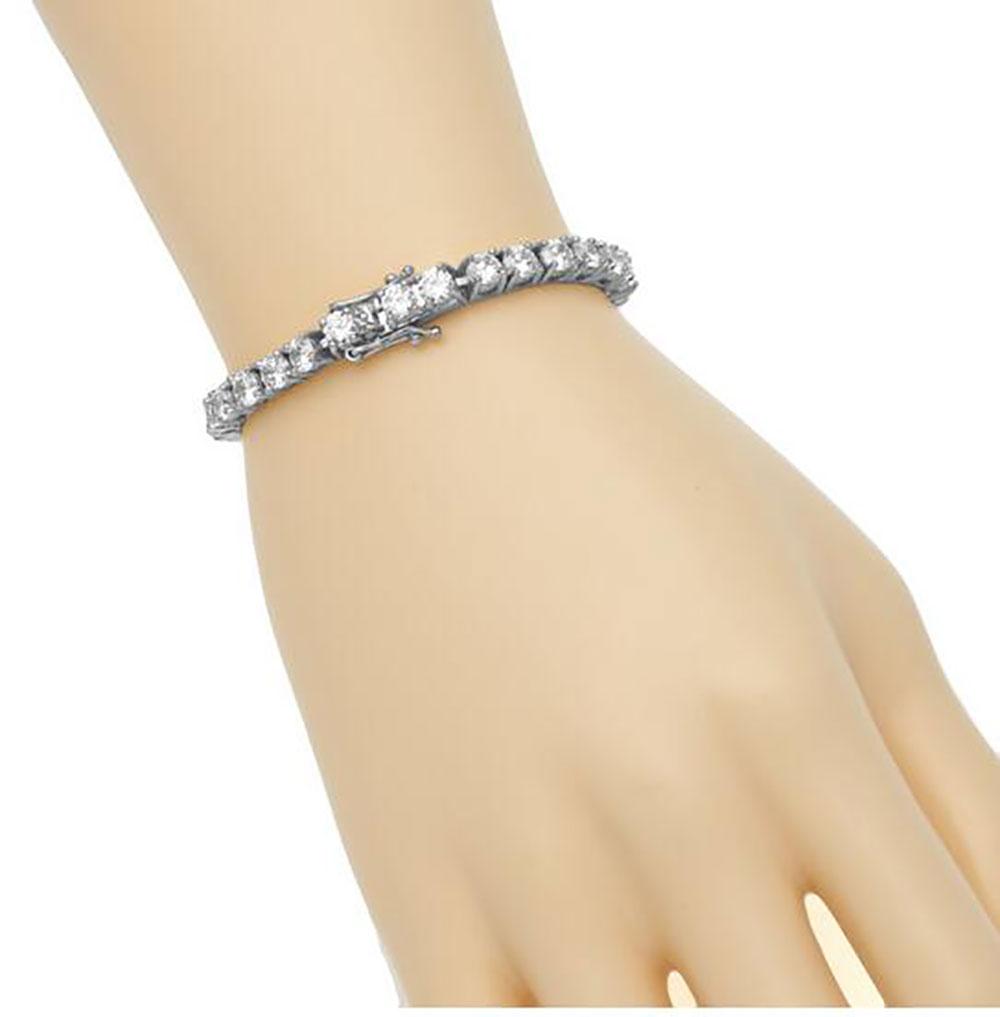 3MM 4MM 5MM 7quot 8quot 9quot Silver Gold Rosegold 5A Cubic Zirconia Iced Braclets Bling Chain Hiphop Tennis AnkletBracelet