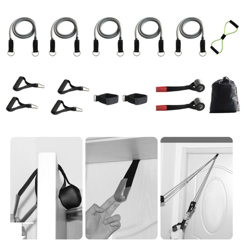 Exercise Resistance Bands with Handles 5 Fitness Workout Bands Stackable up to 110 lbs Training Tubes with Large Handles Ankle S
Exercise Resistance Bands with Handles 5 Fitness Workout Bands Stackable up to 110 lbs Training Tubes with Large Handles Ankle S