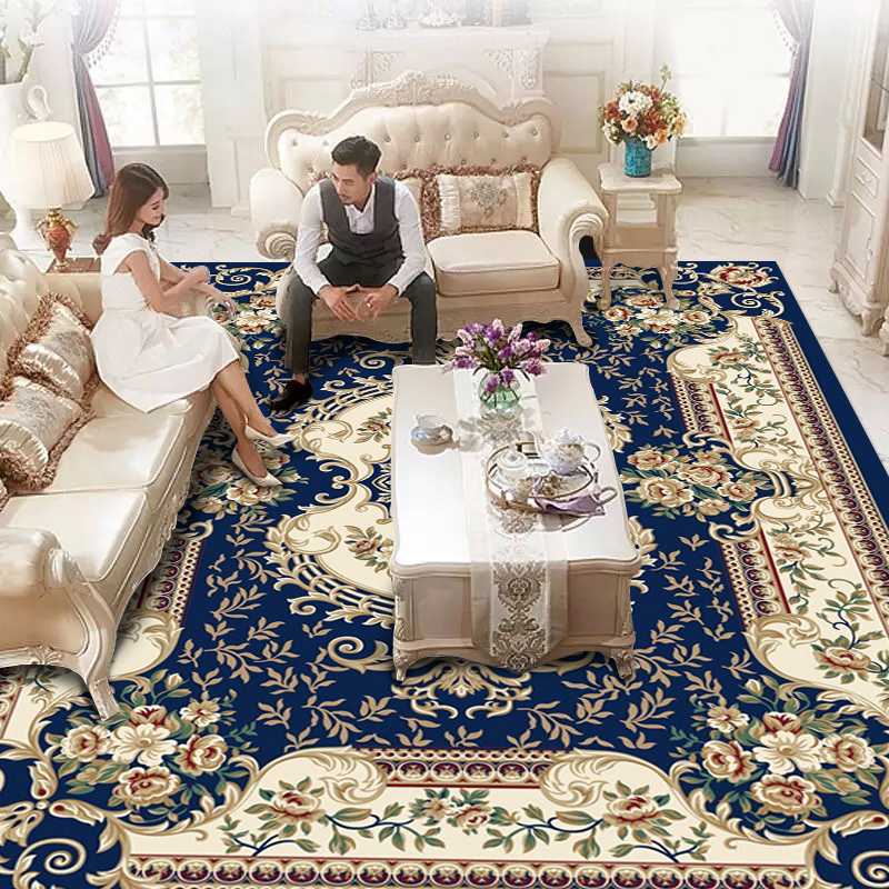 

New Luxury European style 3D Printing Large Carpets for Living room Bedroom decorate Area Rugs Home Hallway Antiskid Floor Mats, 15