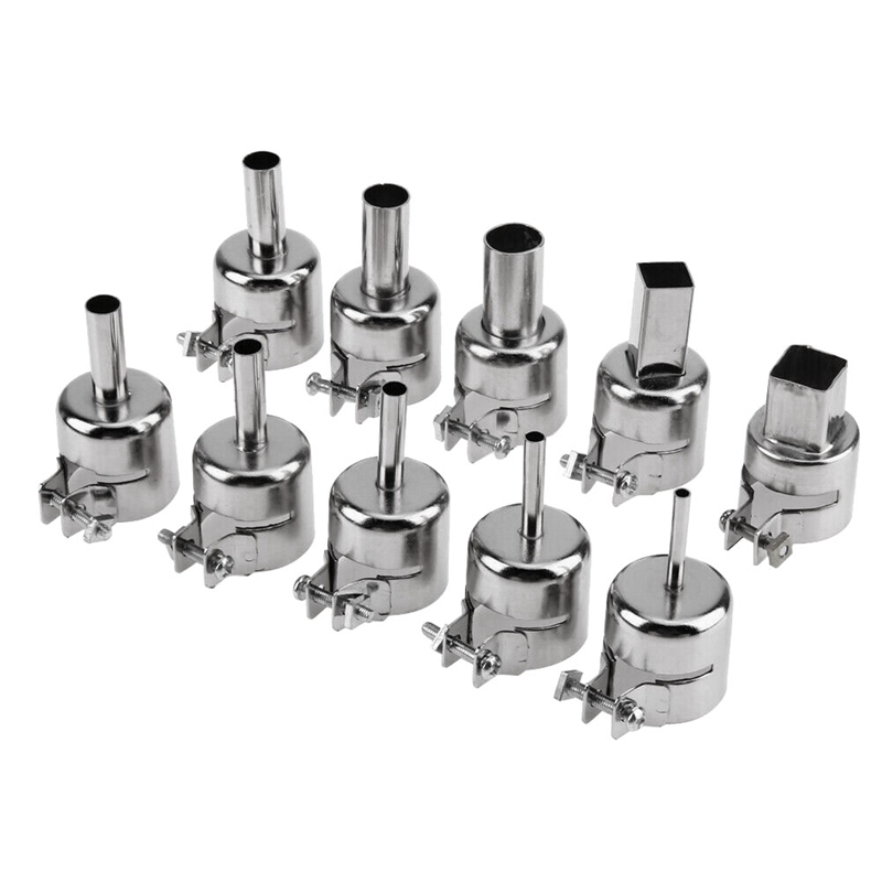 10Pcs Set Heat Tool Nozzles Kits for Hot Air Soldering Station Repair Tools Heat Tool Hair Dryer
10Pcs Set Heat Tool Nozzles Kits for Hot Air Soldering Station Repair Tools Heat Tool Hair Dryer