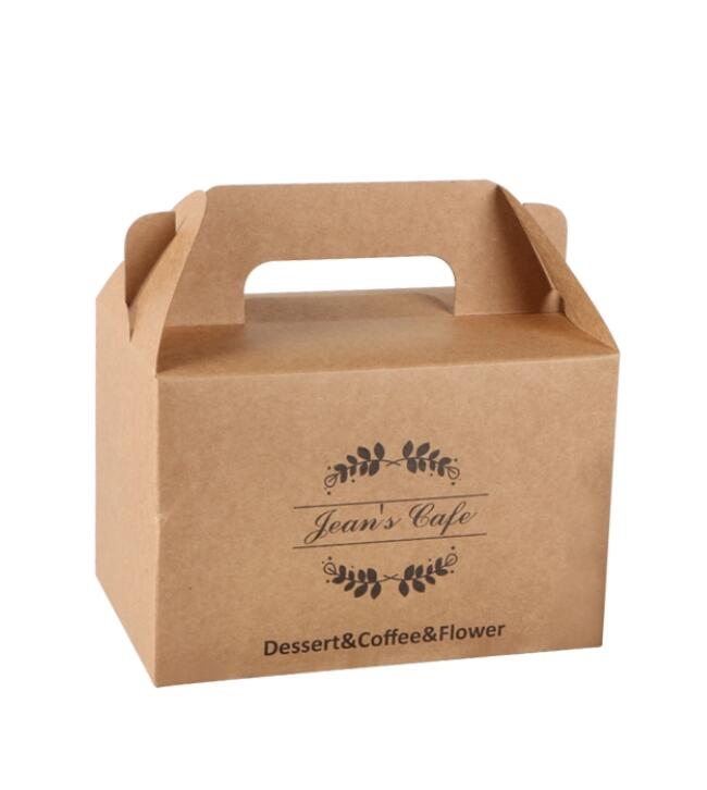 OEM DIY Custom Fast Food Printing Folding Food Grade Coffee Dessert Cake Packing Box Gable Portable Handle Brown Craft Paper Take Away box
OEM DIY Custom Fast Food Printing Folding Food Grade Coffee Dessert Cake Packing Box Gable Portable Handle Brown Craft Paper Take Away box