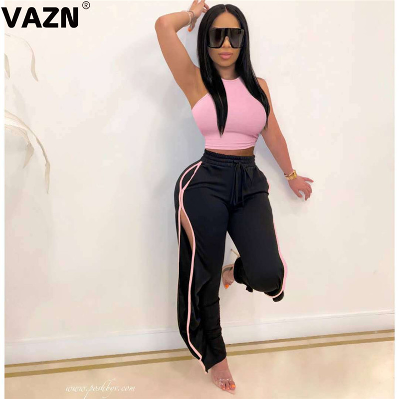 VAZN High street 2020 summer sexy lady 5 colors 2-piece long set sleeveless skinny tops long side vent pant set popular chic, Orange
VAZN High street 2020 summer sexy lady 5 colors 2-piece long set sleeveless skinny tops long side vent pant set popular chic, Orange